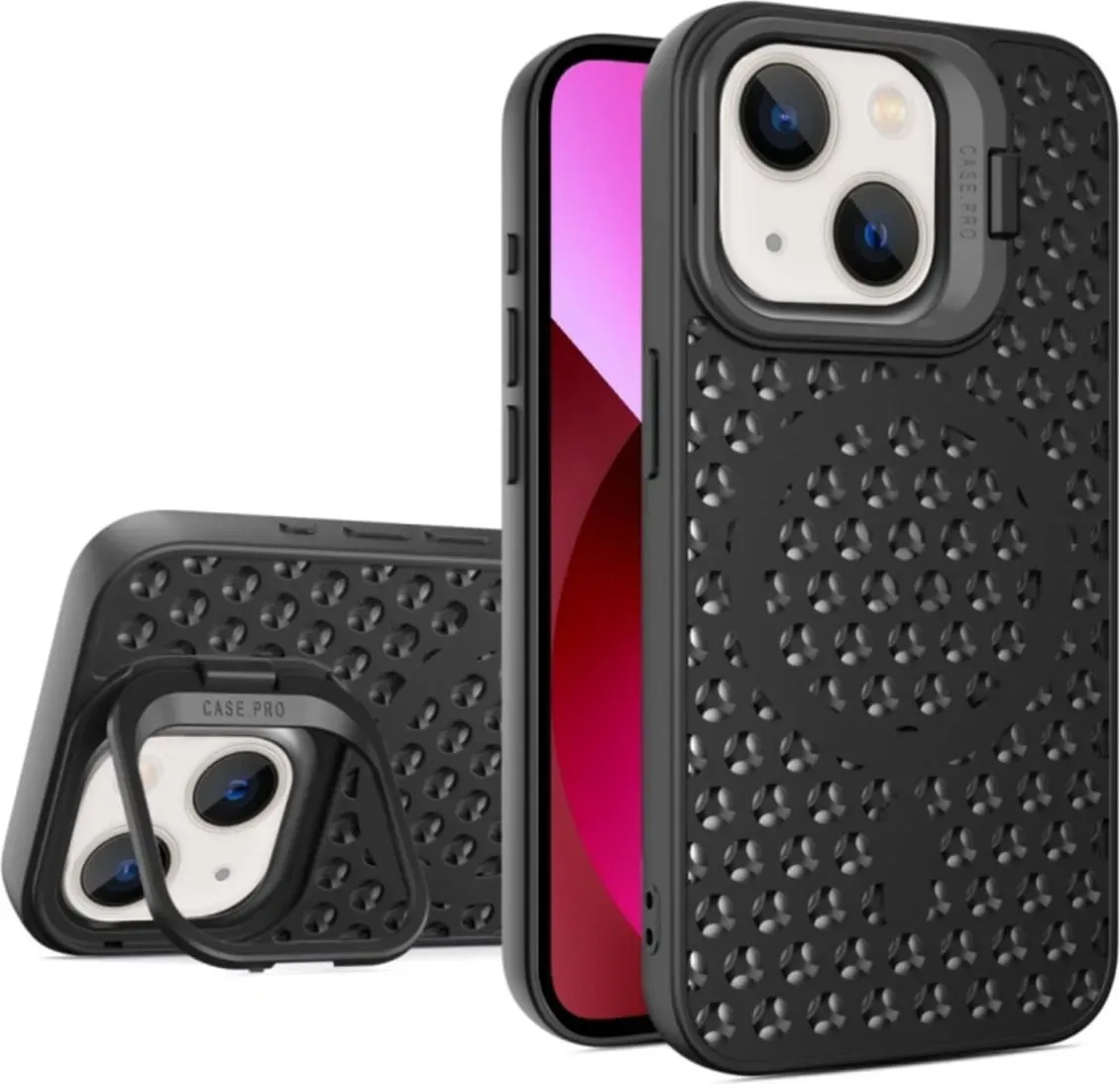 Чохол-накладка Cosmic Grater Stand for Apple iPhone 13 Black