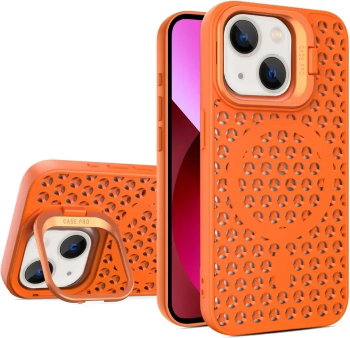 Чохол-накладка Cosmic Grater Stand for Apple iPhone 13 Orange