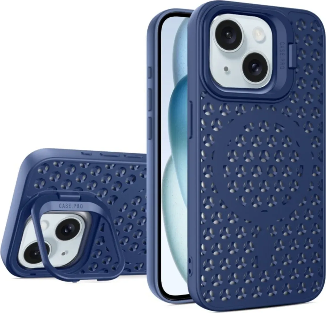 Чохол-накладка Cosmic Grater Stand for Apple iPhone 15 Blue