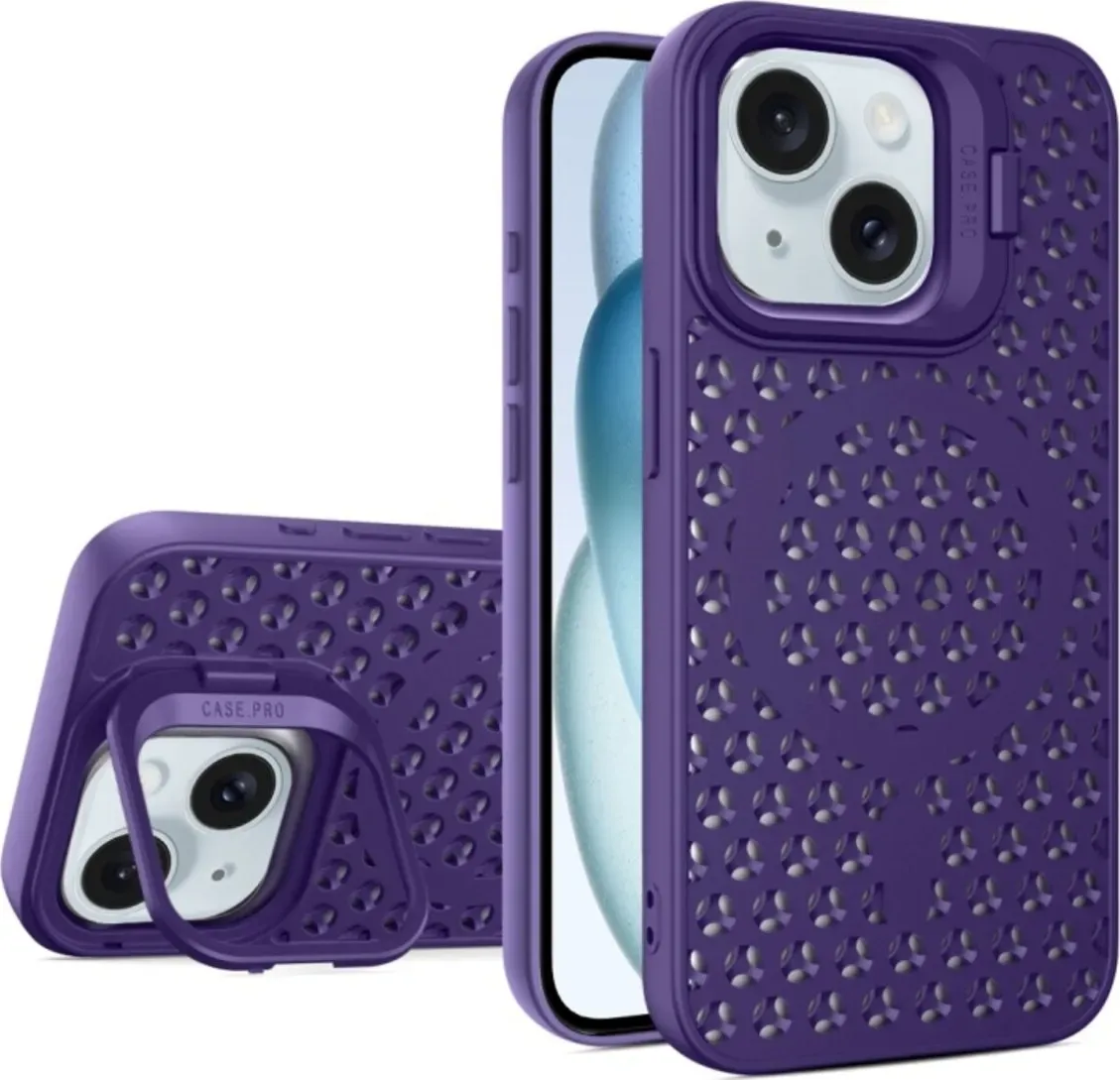 Чохол-накладка Cosmic Grater Stand for Apple iPhone 15 Purple