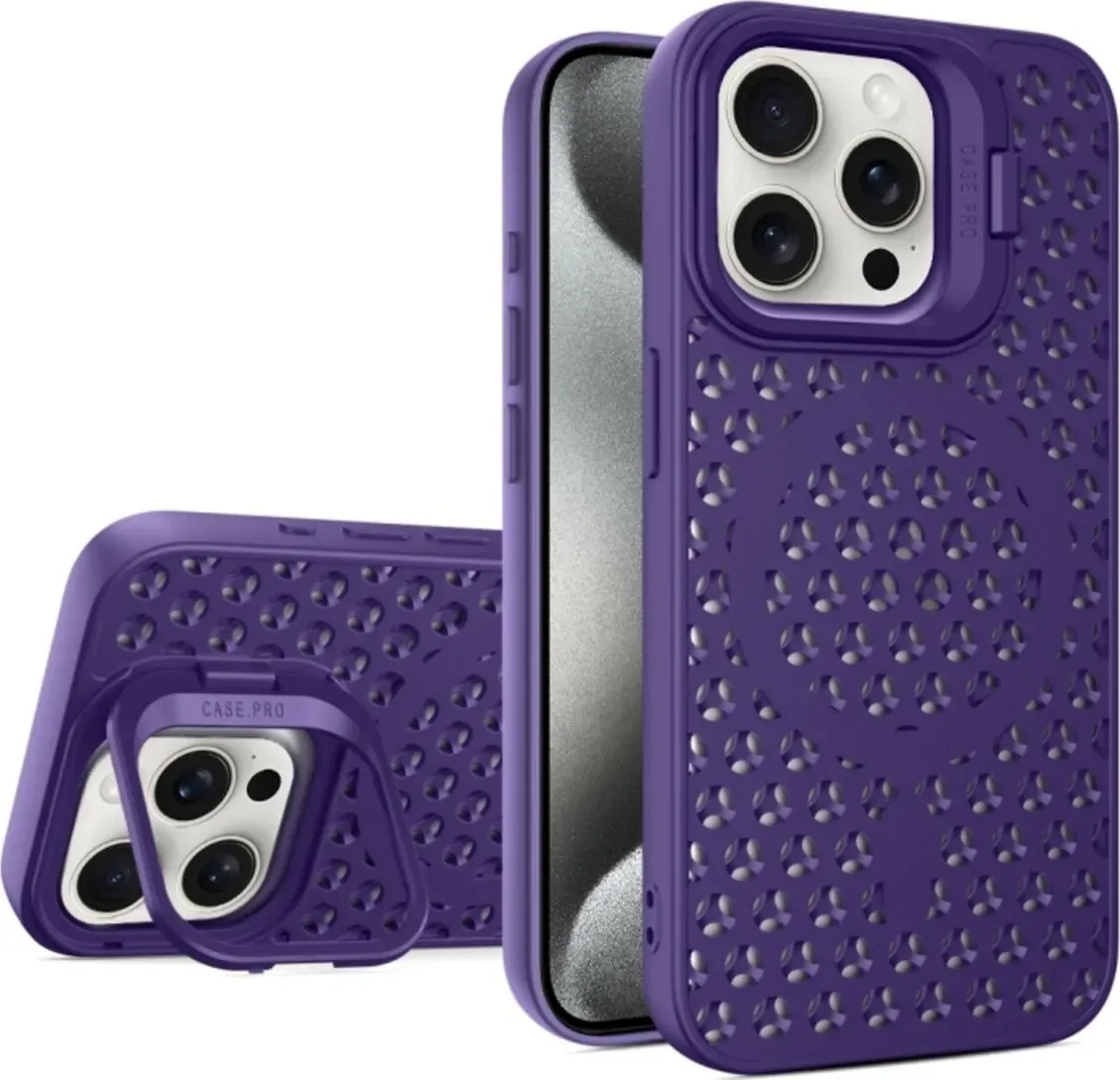 Чохол-накладка Cosmic Grater Stand for Apple iPhone 15 Pro Purple