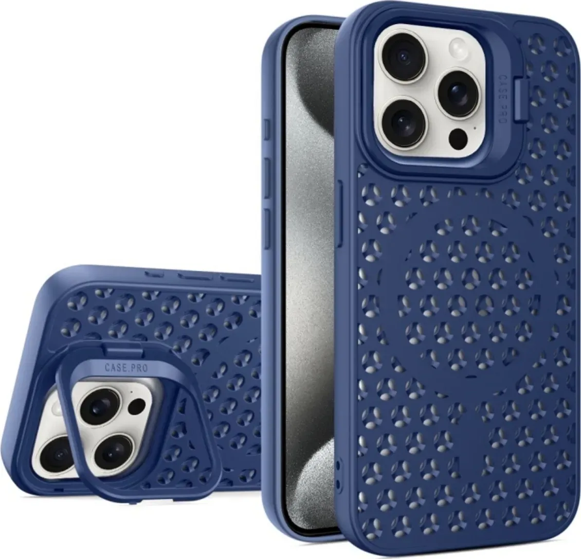 Чохол-накладка Cosmic Grater Stand for Apple iPhone 15 Pro Max Blue