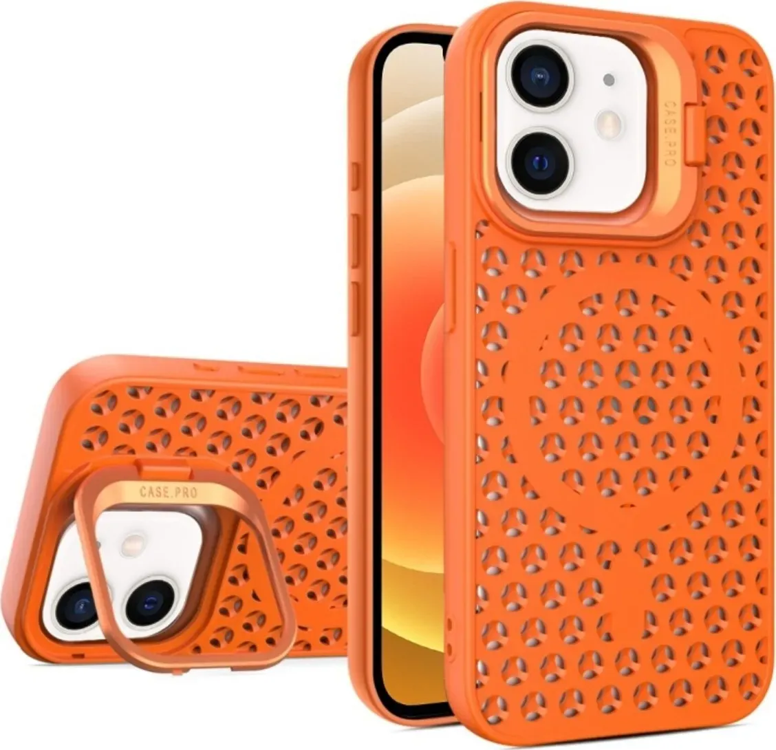 Чехол-накладка Cosmic Grater Stand for Apple iPhone 12/12 Pro Orange