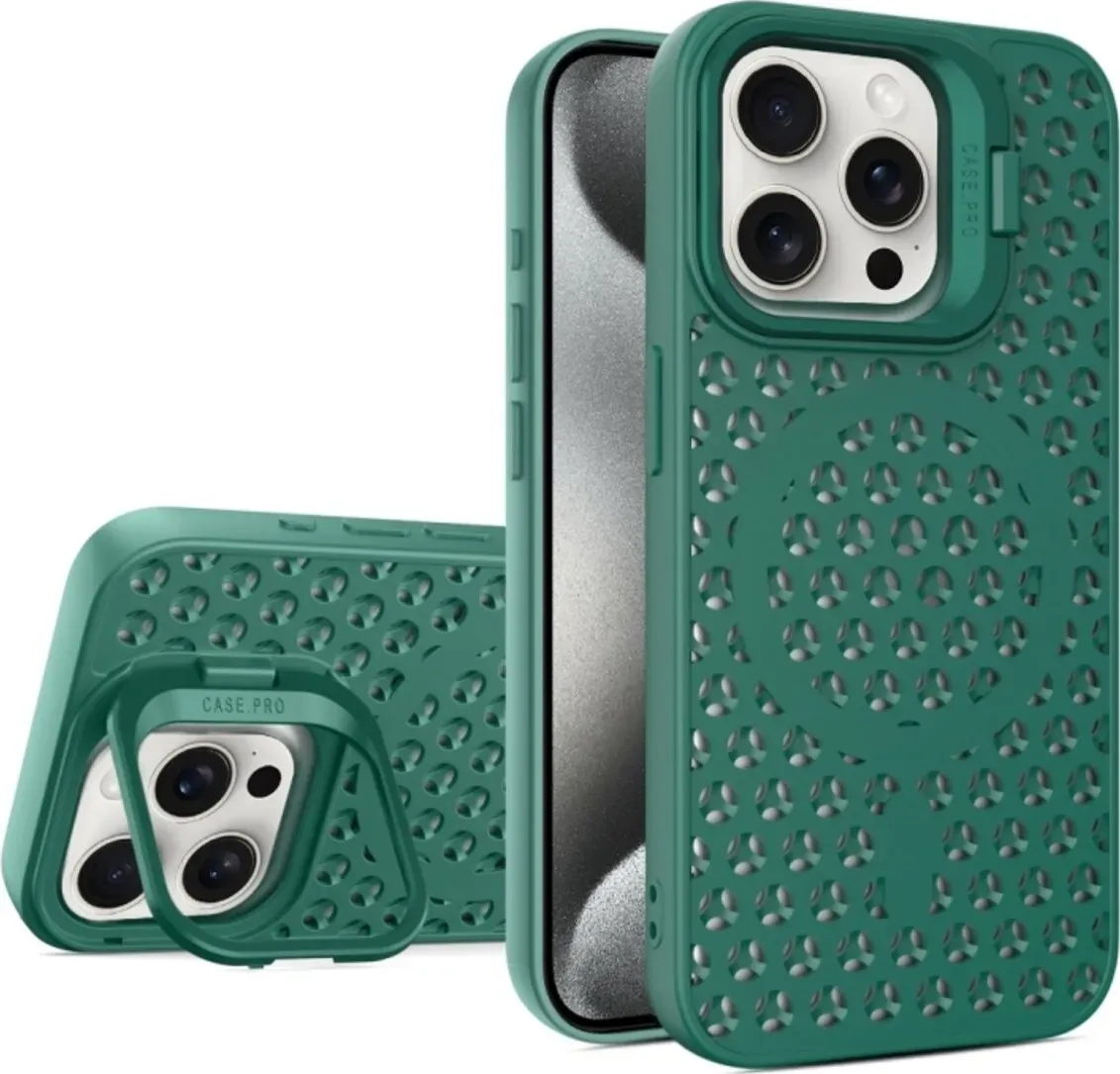 Чохол-накладка Cosmic Grater Stand for Apple iPhone 15 Pro Dark Green