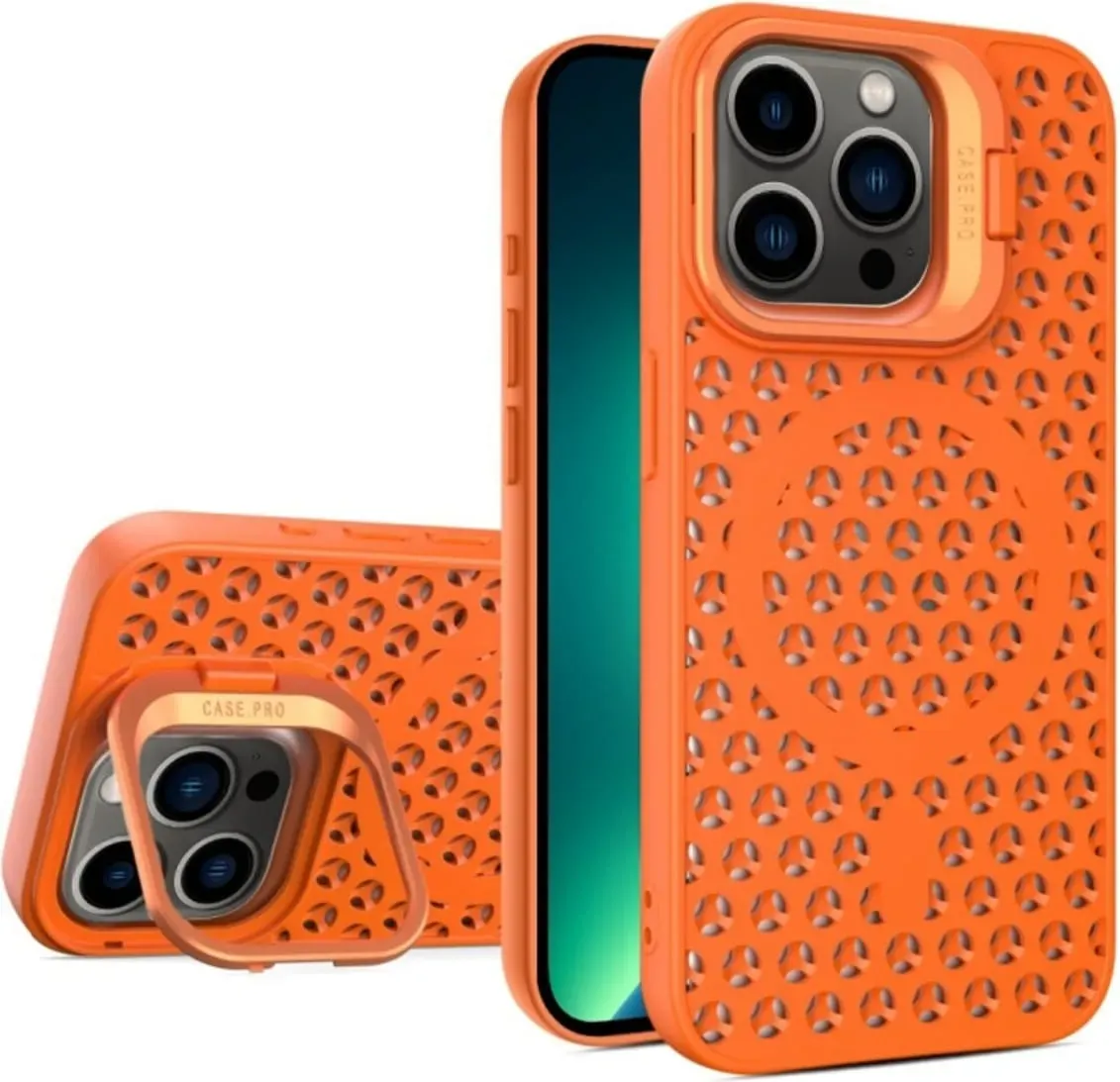 Чехол-накладка Cosmic Grater Stand for Apple iPhone 13 Pro Max Orange