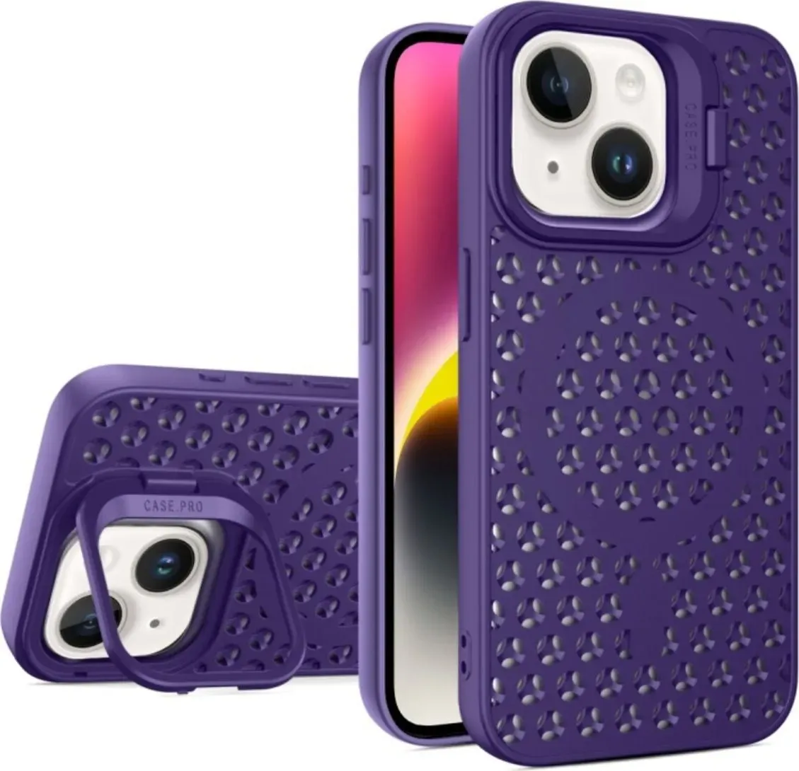 Чехол-накладка Cosmic Grater Stand for Apple iPhone 14 Purple