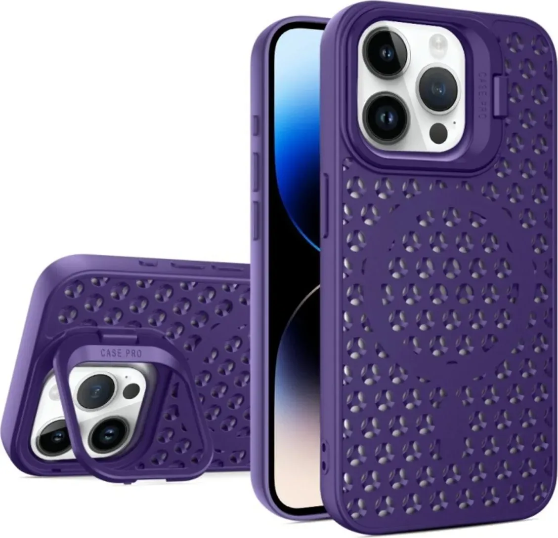 Чохол-накладка Cosmic Grater Stand for Apple iPhone 14 Pro Max Purple