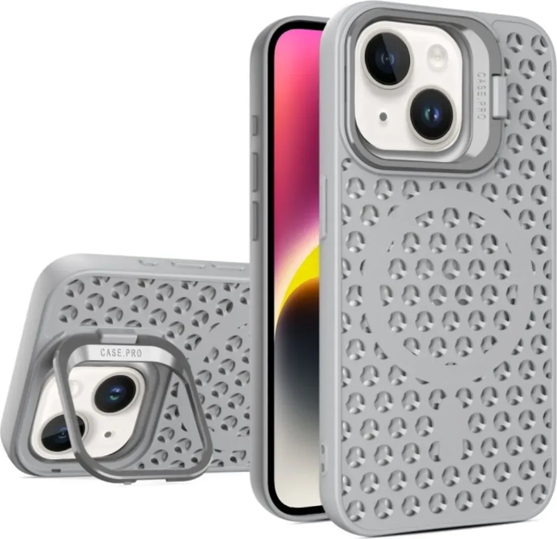 Чехол-накладка Cosmic Grater Stand for Apple iPhone 14 Grey