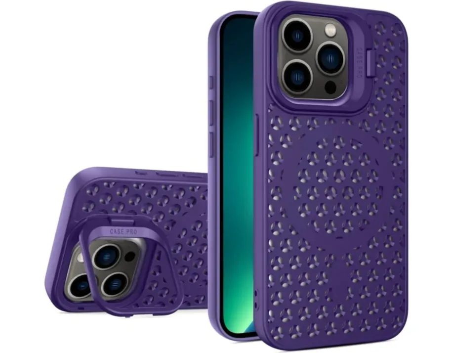 Чехол-накладка Cosmic Grater Stand for Apple iPhone 13 Pro Purple