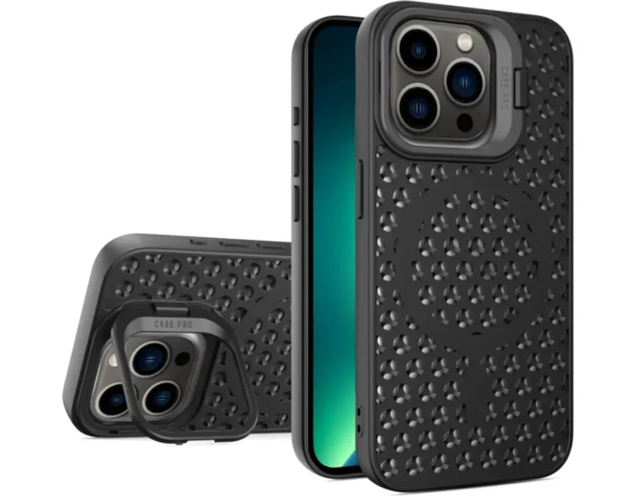 Чехол-накладка Cosmic Grater Stand for Apple iPhone 13 Pro Max Black