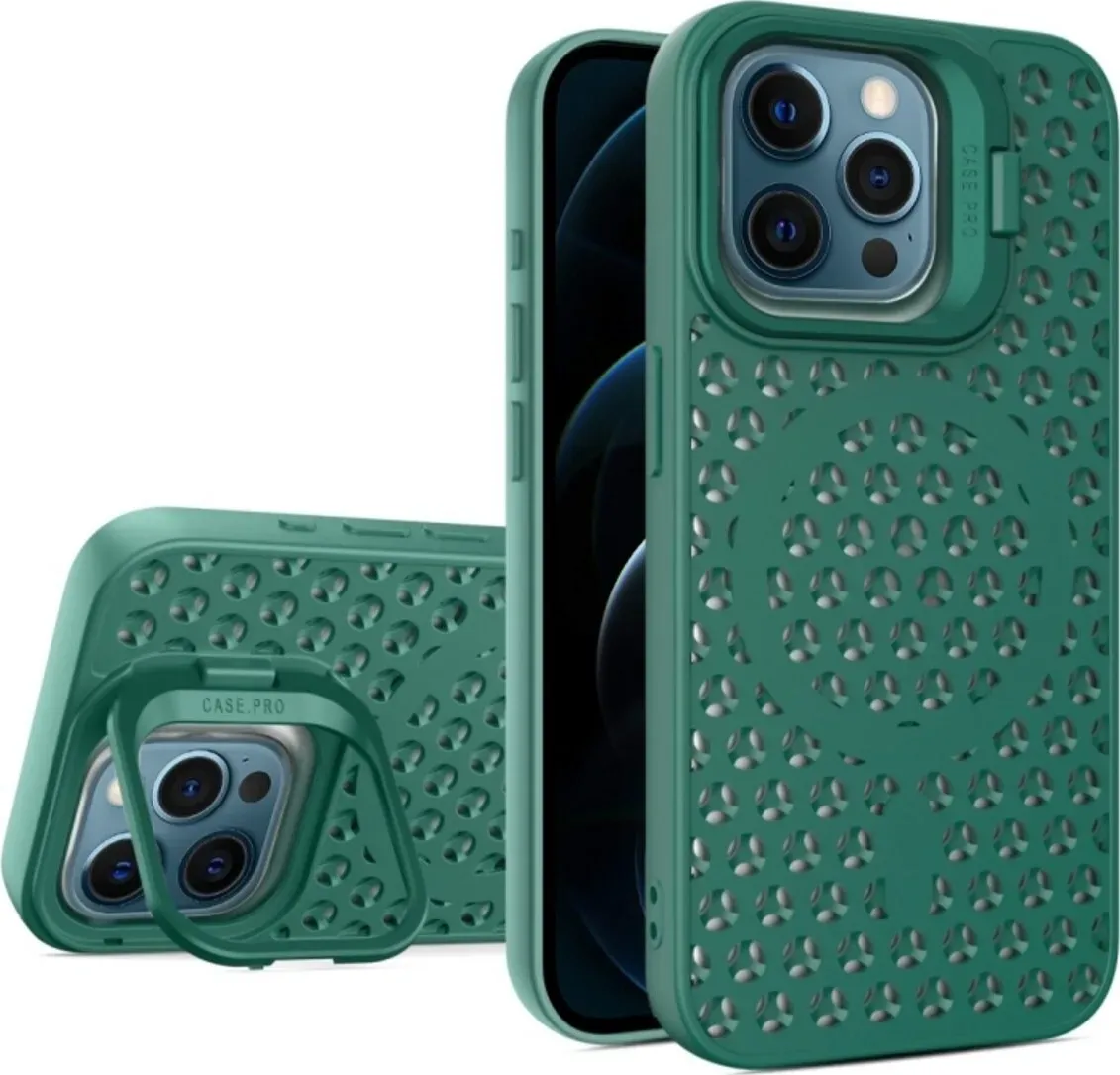 Чохол-накладка Cosmic Grater Stand for Apple iPhone 12 Pro Max Dark Green