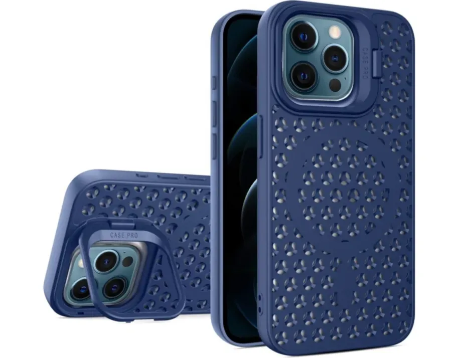 Чохол-накладка Cosmic Grater Stand for Apple iPhone 12 Pro Max Blue