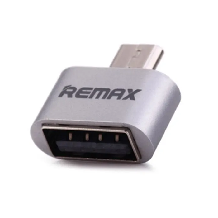 Адаптер і перехідник Remax RA-OTG microUSB-USB Silver (6954851289777)