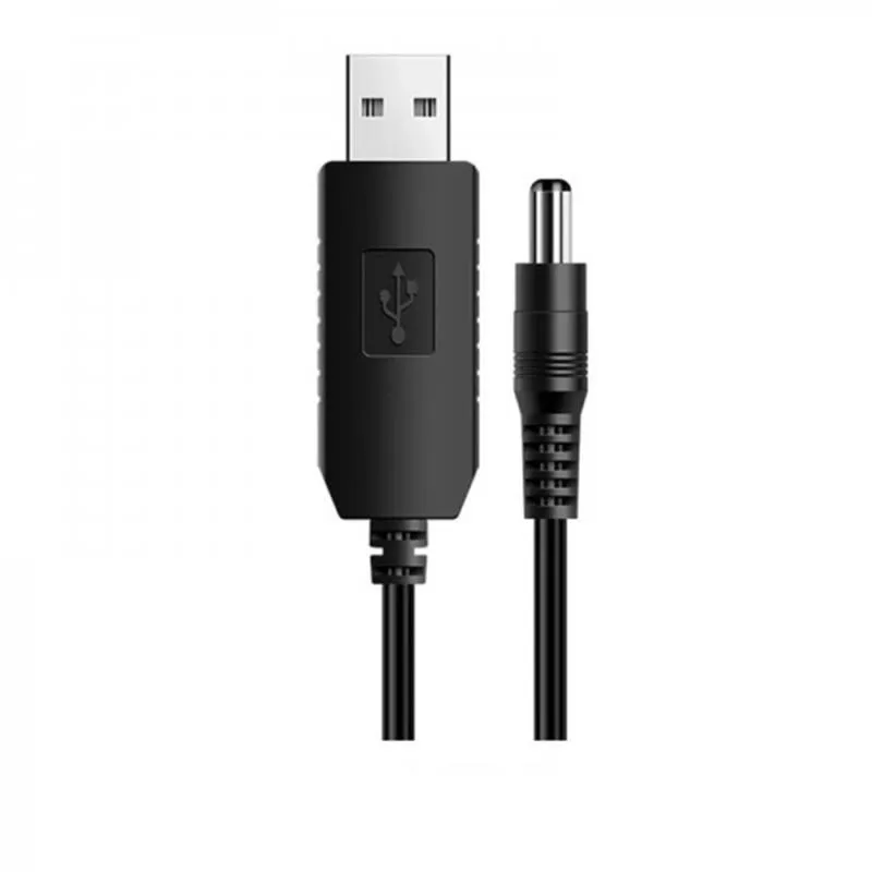 Кабель USB SK USB-DC5.5mmx2.1 12V 1m Black (40002274412095.5x2.1)