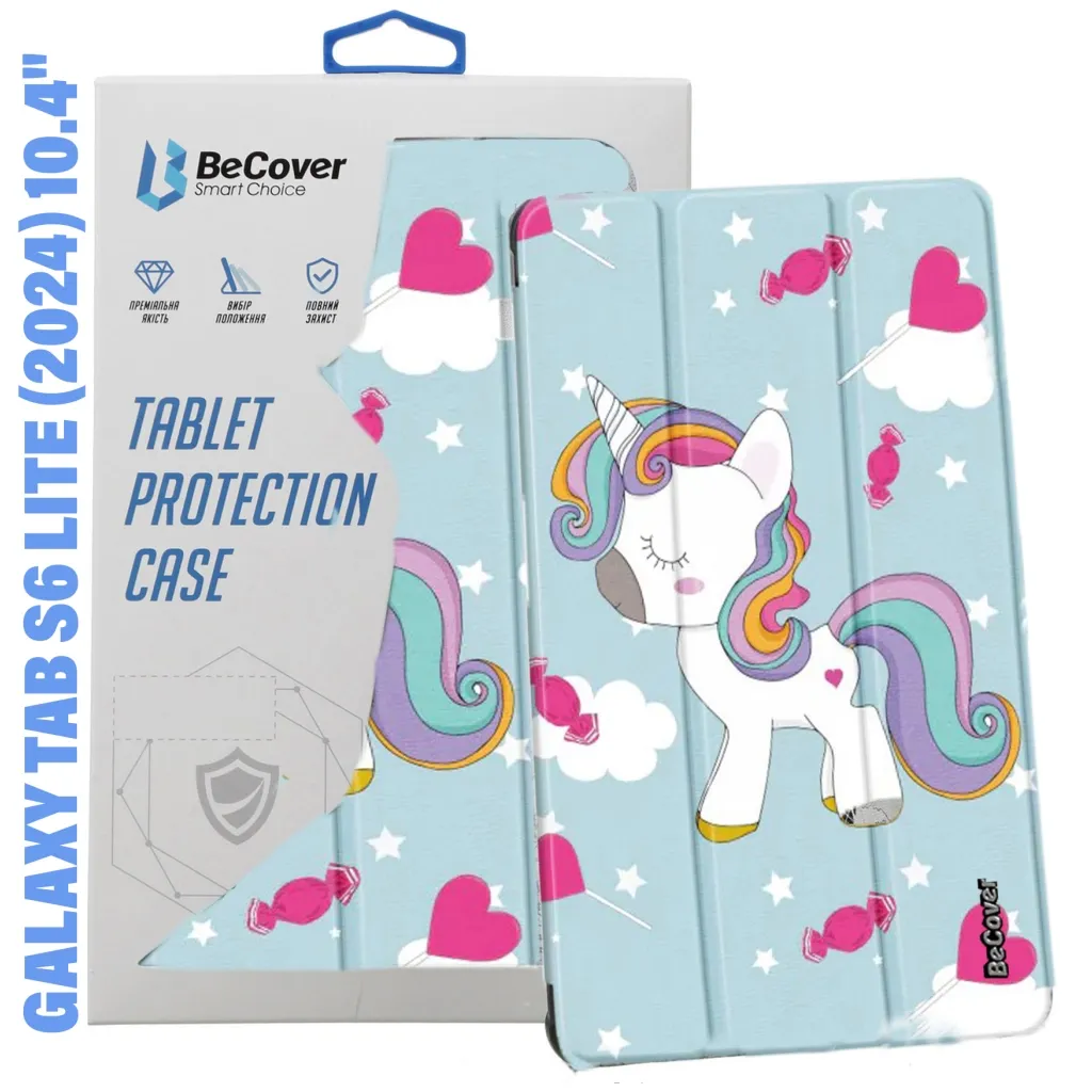 Обложка BeCover Smart Case Samsung Tab S6 Lite (2024) 10.4" P620/P625/P627 Unicorn (710835)