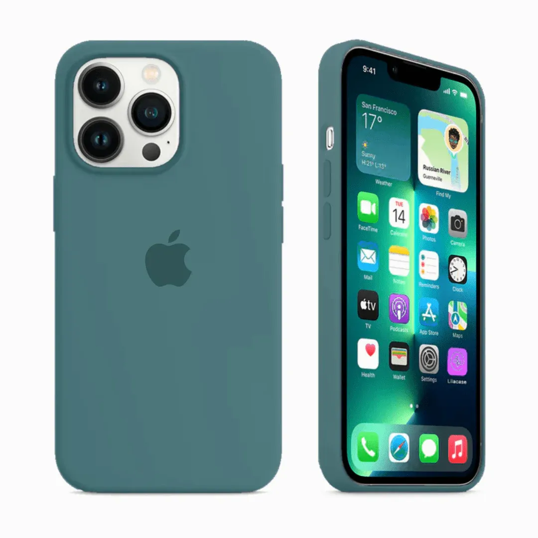 Чохол-накладка Apple Sillicon Case Copy for iPhone 15 Pro Pine Green