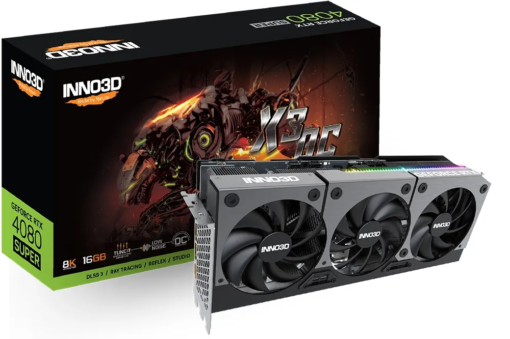 Відеокарта INNO3D GEFORCE RTX 4080 SUPER X3 (N408S3-166X-18703552)