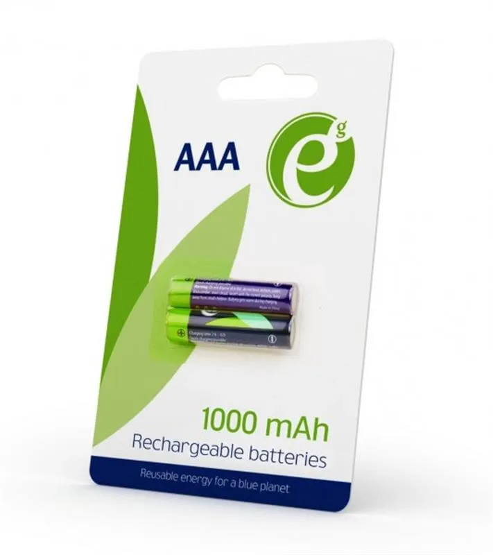 Батарейка EnerGenie AAA/HR03 Ni-MH 1000 mAh BL 2шт