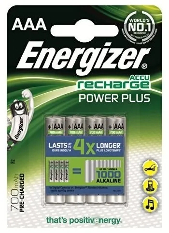 Батарейка Energizer Recharge Power Plus AAA/HR03 LSD Ni-MH 700 mAh BL 4шт