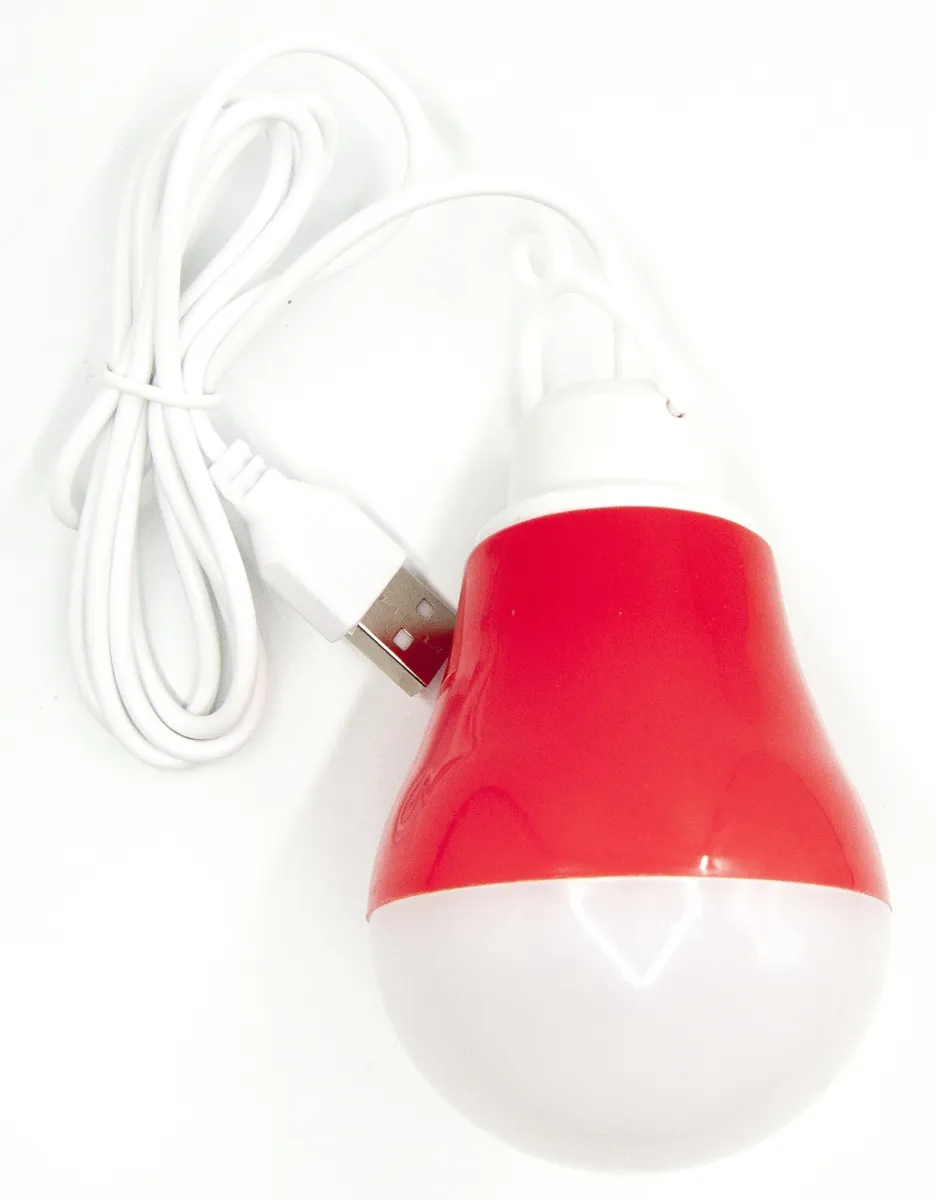 Лампа ліхтар Dengos LED-BULB-5V5W-RED