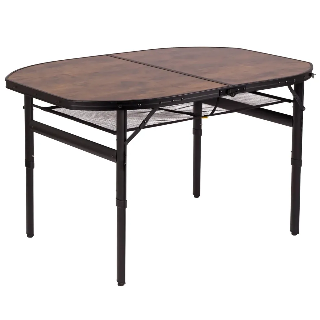 Складані меблі Bo-Camp Melrose Oval 120x80 cm Black/Wood look (1404220)