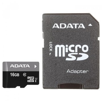 Карта памяти A-DATA 16GB microSD class 10 UHS-I (AUSDH16GUICL10-RA1)