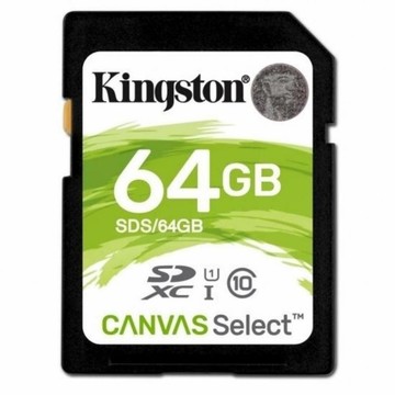Карта памяти Kingston 64GB SDXC class 10 UHS-I U3 Canvas Select (SDS/64GB)