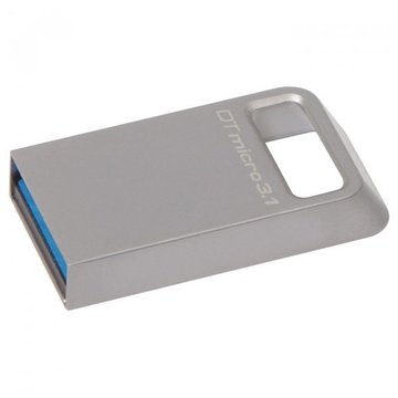 Флеш память USB Kingston 64GB DT Micro Metal Silver