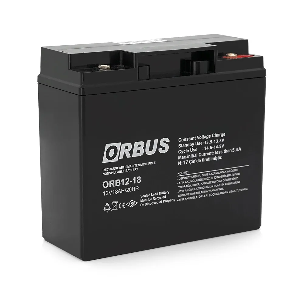 Акумуляторна батарея для ДБЖ Orbus OR1218 AGM 12V 18 Ah (OR12118/28751)