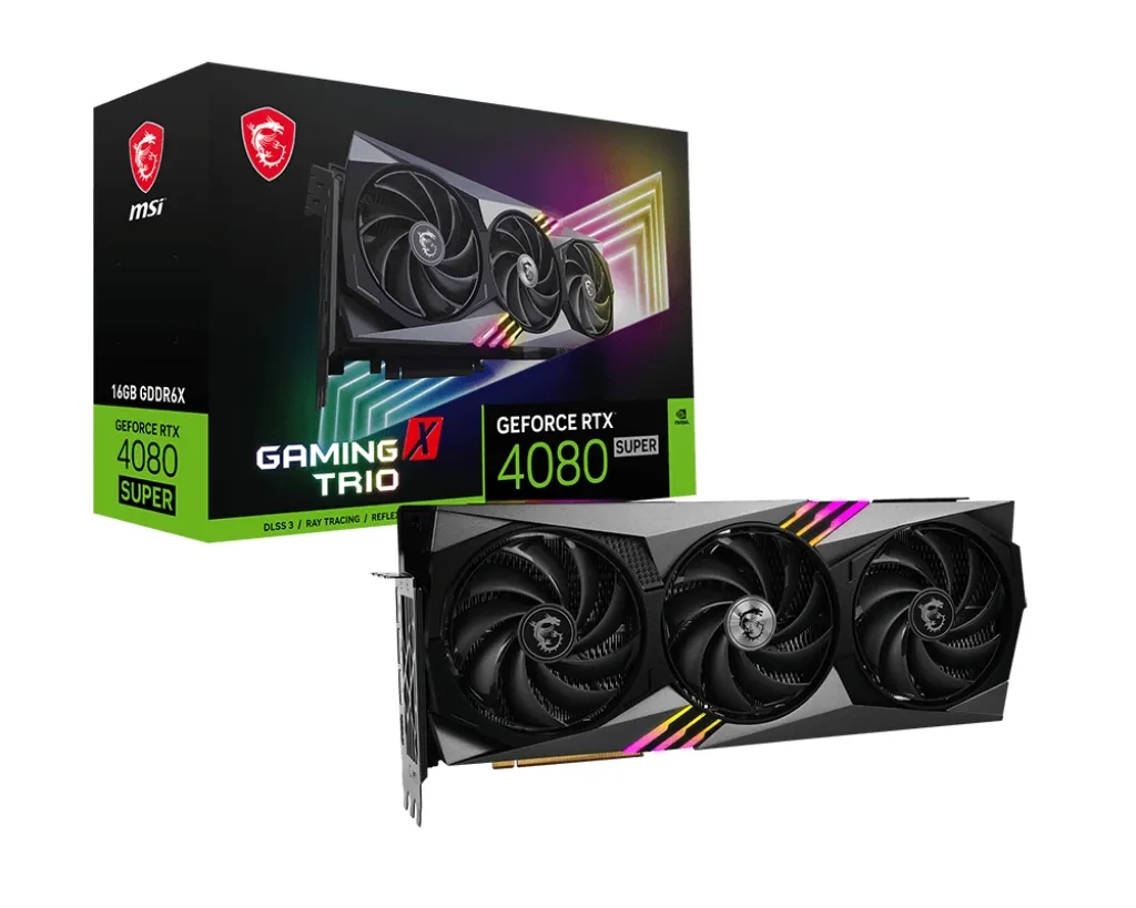 Видеокарта MSI GeForce RTX 4080 SUPER 16GB GDDR6X GAMING X TRIO