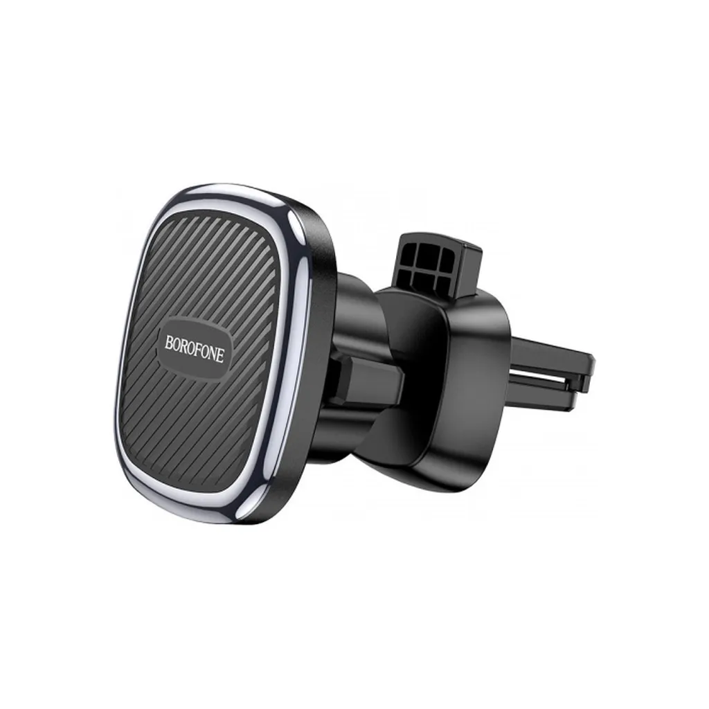 Автотримач BOROFONE BH67 Air outlet magnetic car holder Black Metal Grey (BH67BMG)