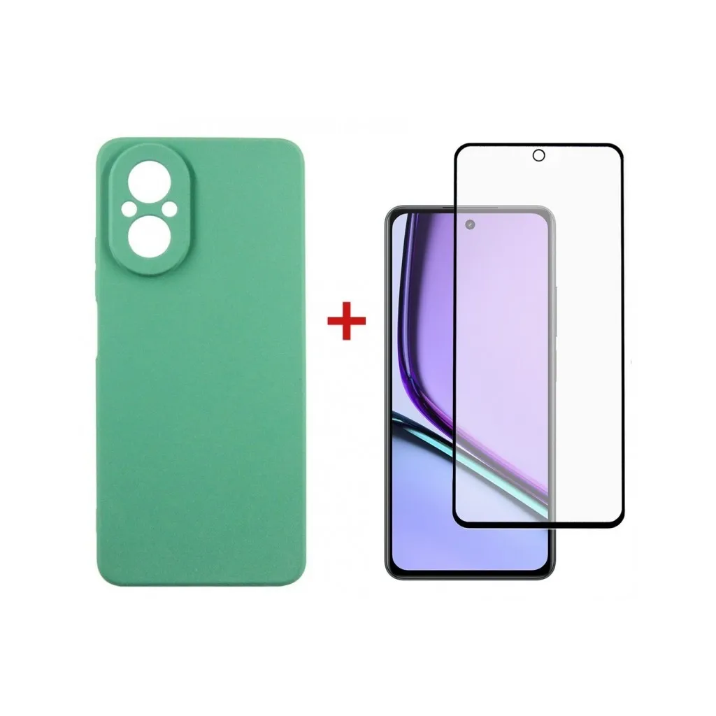 Панель Dengos Realme C67 Soft + Glass Mint (DG-KM-100)