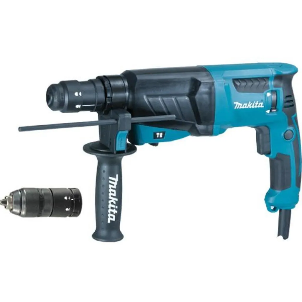  Makita HR2630T, SDS-Plus 26мм со сменным патроном, 800Вт, 2,4Дж (HR2630T)