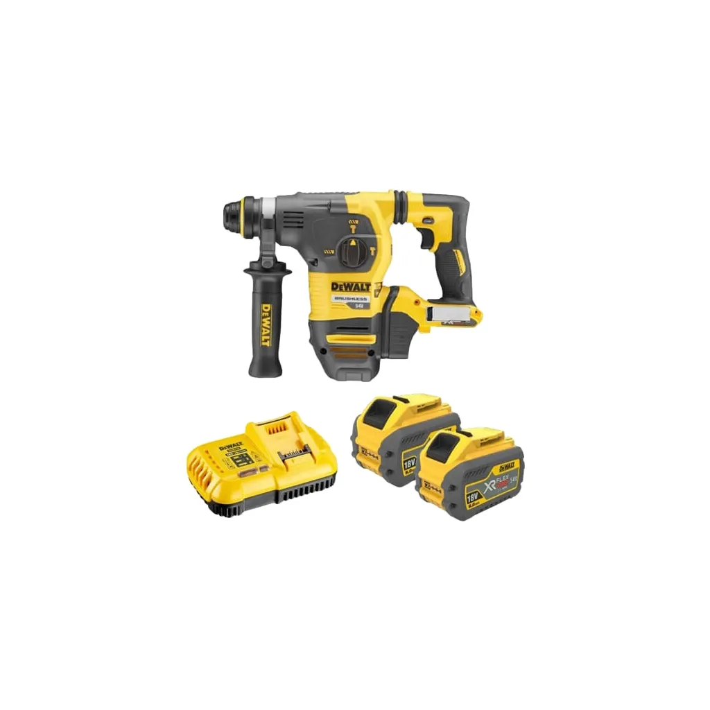  DeWALT безщітковий, SDS PLUS, 18 В, 1.4 Дж, 2 реж. кейс TSTAK (без АКБ та ЗП) (DCH333X2)