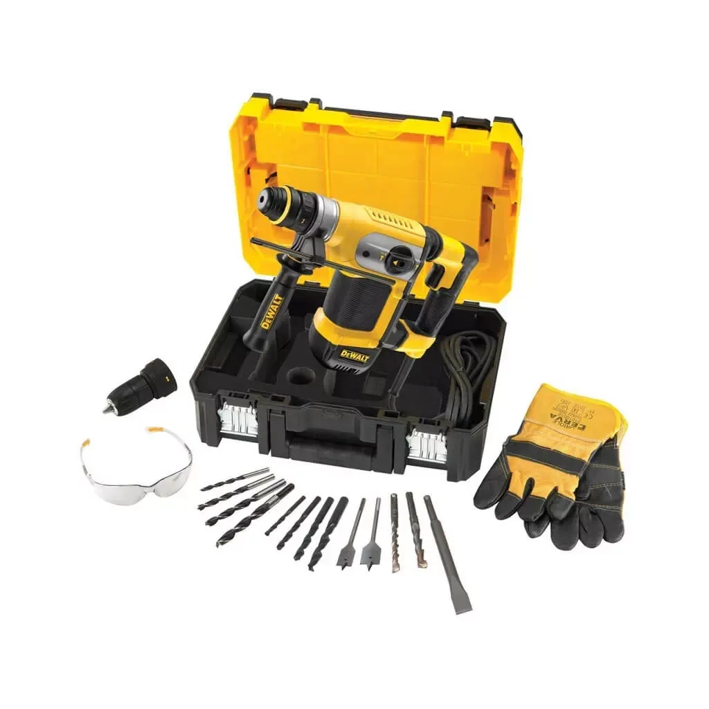  DeWALT SDS-Plus, 1000 Bт, 4.2 Дж, 32/100 мм, 4.3 кг, TSTAK + аксесуари (D25417KT)