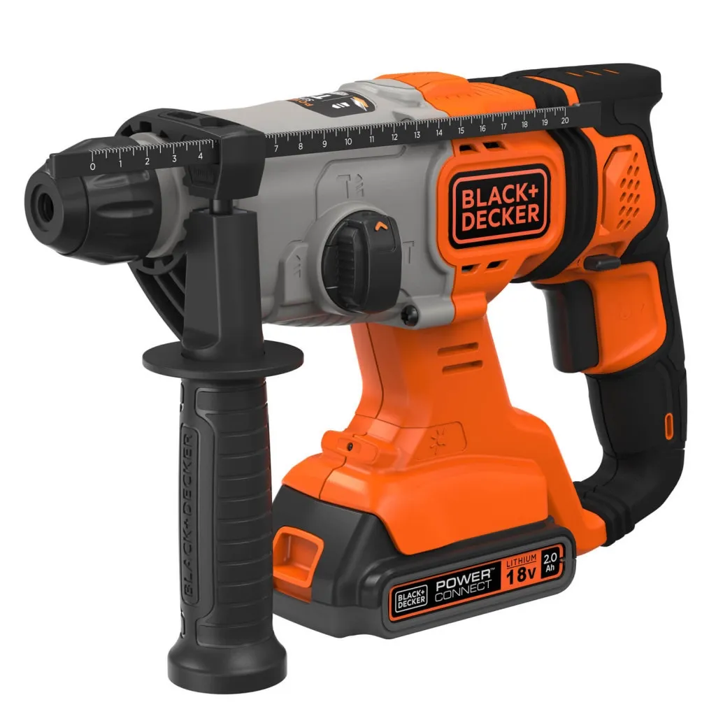  Black&Decker SDS-Plus,18 В, 2Ah, 1.2 Дж, 3 режими, сумка, 2.2 кг (BCD900D1S)