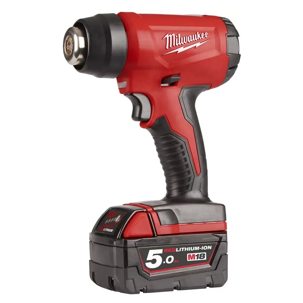 Строительный фен Milwaukee M18 BHG-502C 2x5Ah, кейс (4933459772)