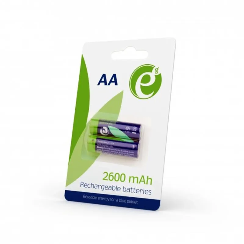 Батарейка EnerGenie AA 2600mAh NiMh 2шт (EG-BA-AA26-01)