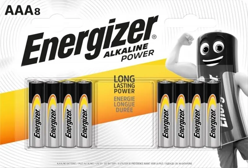 Батарейка Energizer AAA bat Alkaline 8шт Alkaline Power (E300127805)