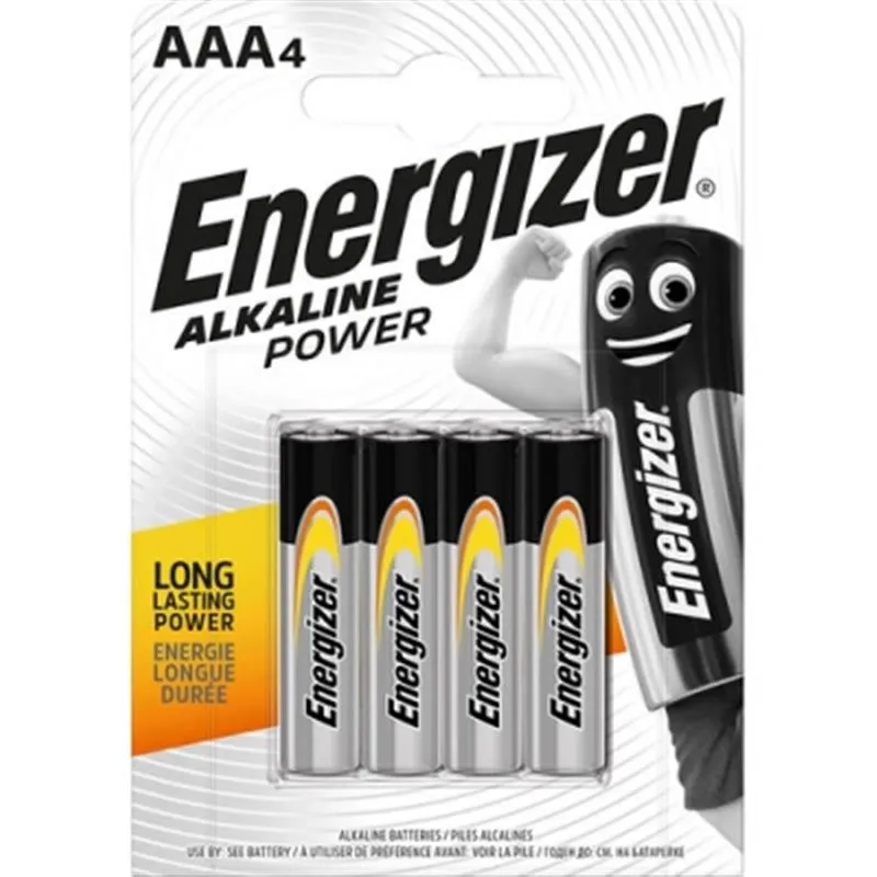 Батарейка Energizer AAA bat Alkaline 4шт Base (7638900247893)