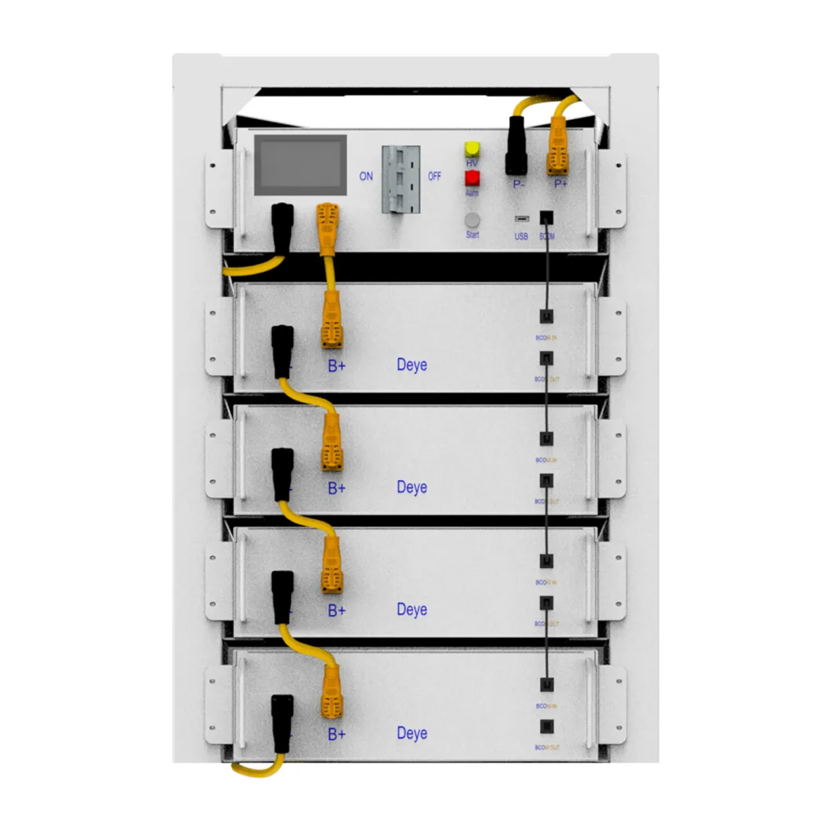 Батарея LiFePo4 Deye BOS-G4 20.48kW 204.8V 100Ah LiFePO4 HVB750V RACK