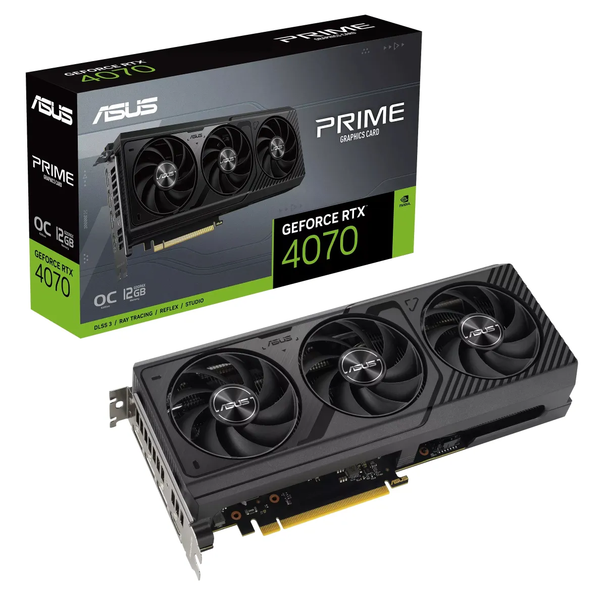 Видеокарта ASUS GeForce RTX 4070 12GB GDDR6X PRIME OС PRIME-RTX4070-O12G (90YV0J19-M0NA00)