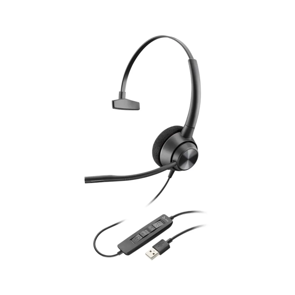 Навушники On-ear Poly EncorePro 310, USB-A Black (767G1AA)