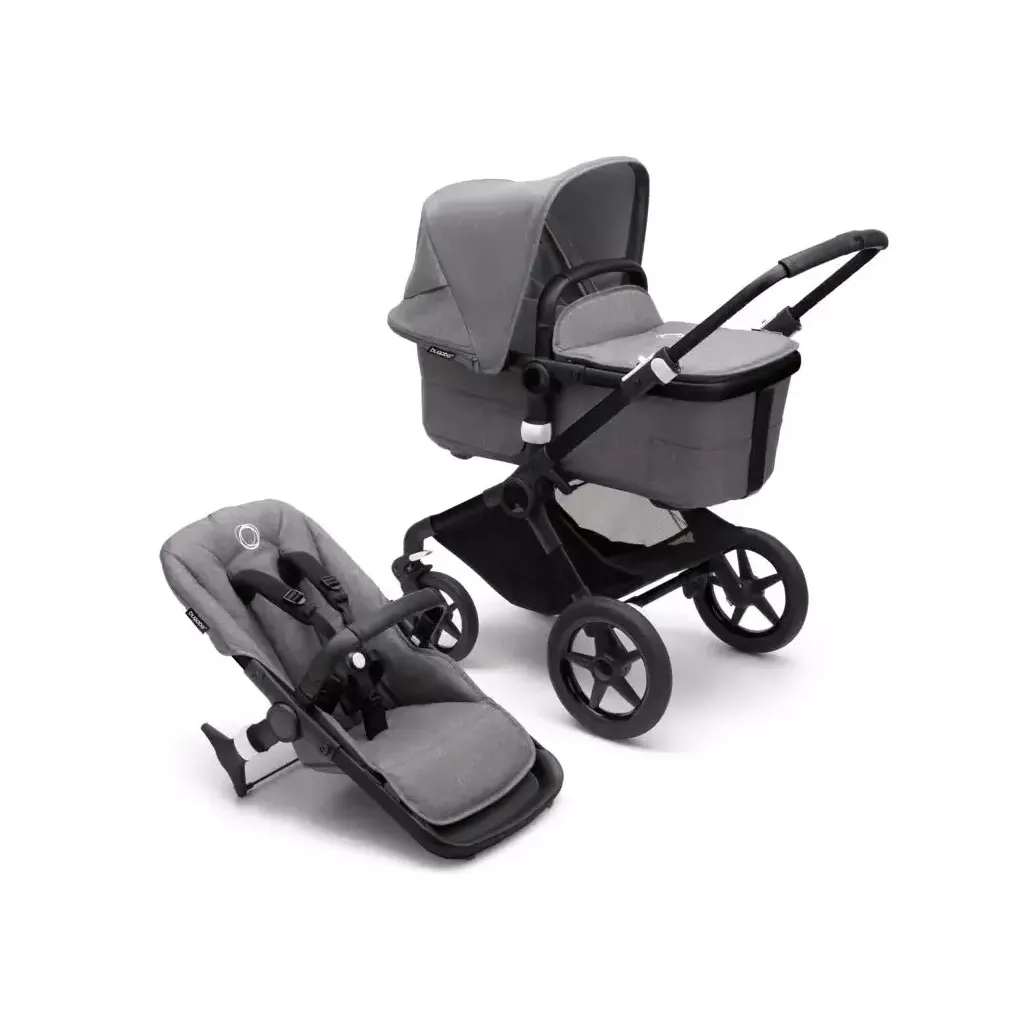  Bugaboo 2 in 1 Fox 3 Black - Grey Melange (2306010002)