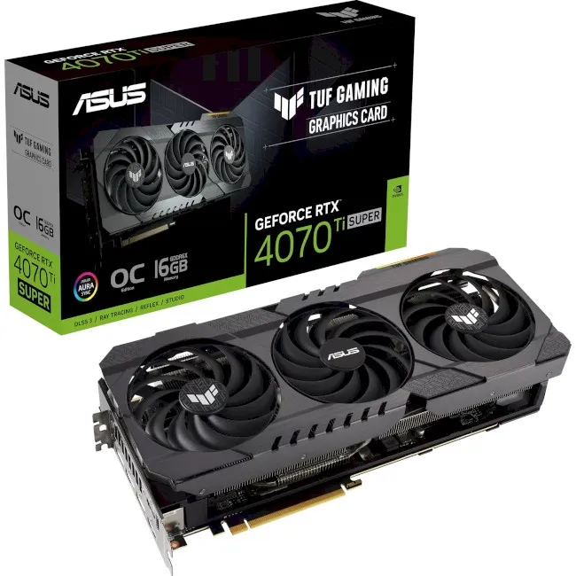 Видеокарта Asus GF RTX 4070 Ti Super 16GB GDDR6X TUF Gaming OG OC (TUF-RTX4070TIS-O16G-OG-GAMING)