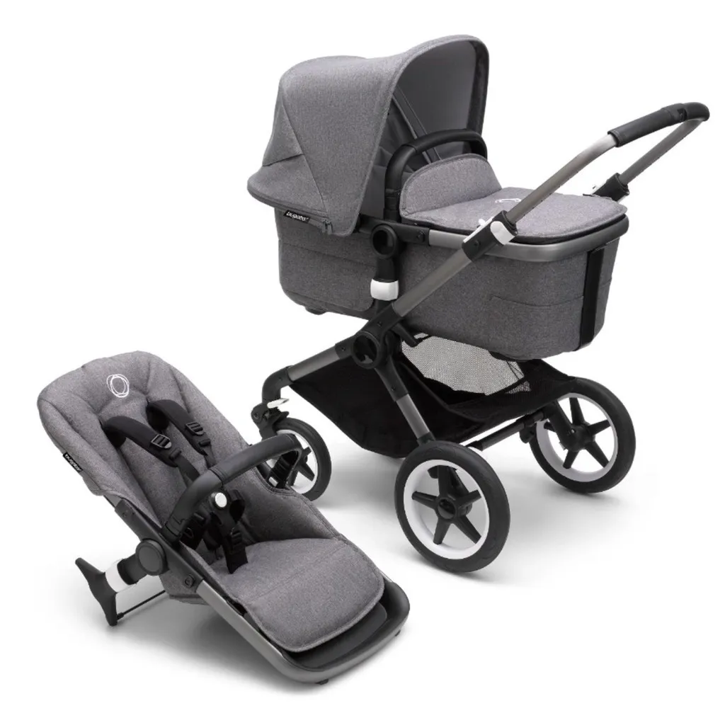 Коляска Bugaboo 2 in 1 Fox 3 Graphite - Grey Melange (2306010001)