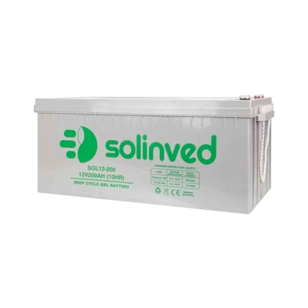  Solinved 12V-200Ah, GEL (SLG200-12)