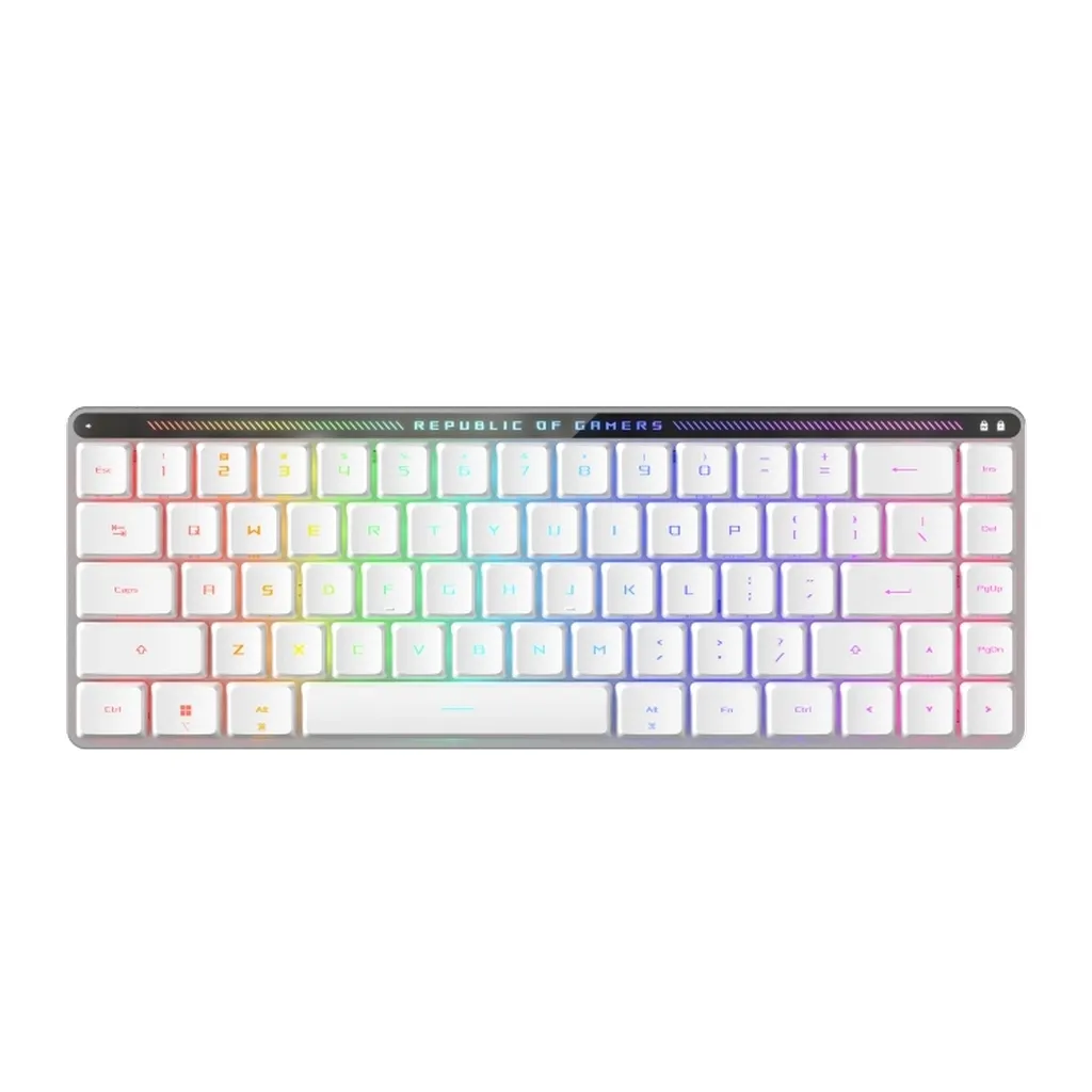 Клавіатура ASUS ROG Falchion RX Low Profile Red WL/BT RGB EN/UA White (90MP03EC-BKMA10)