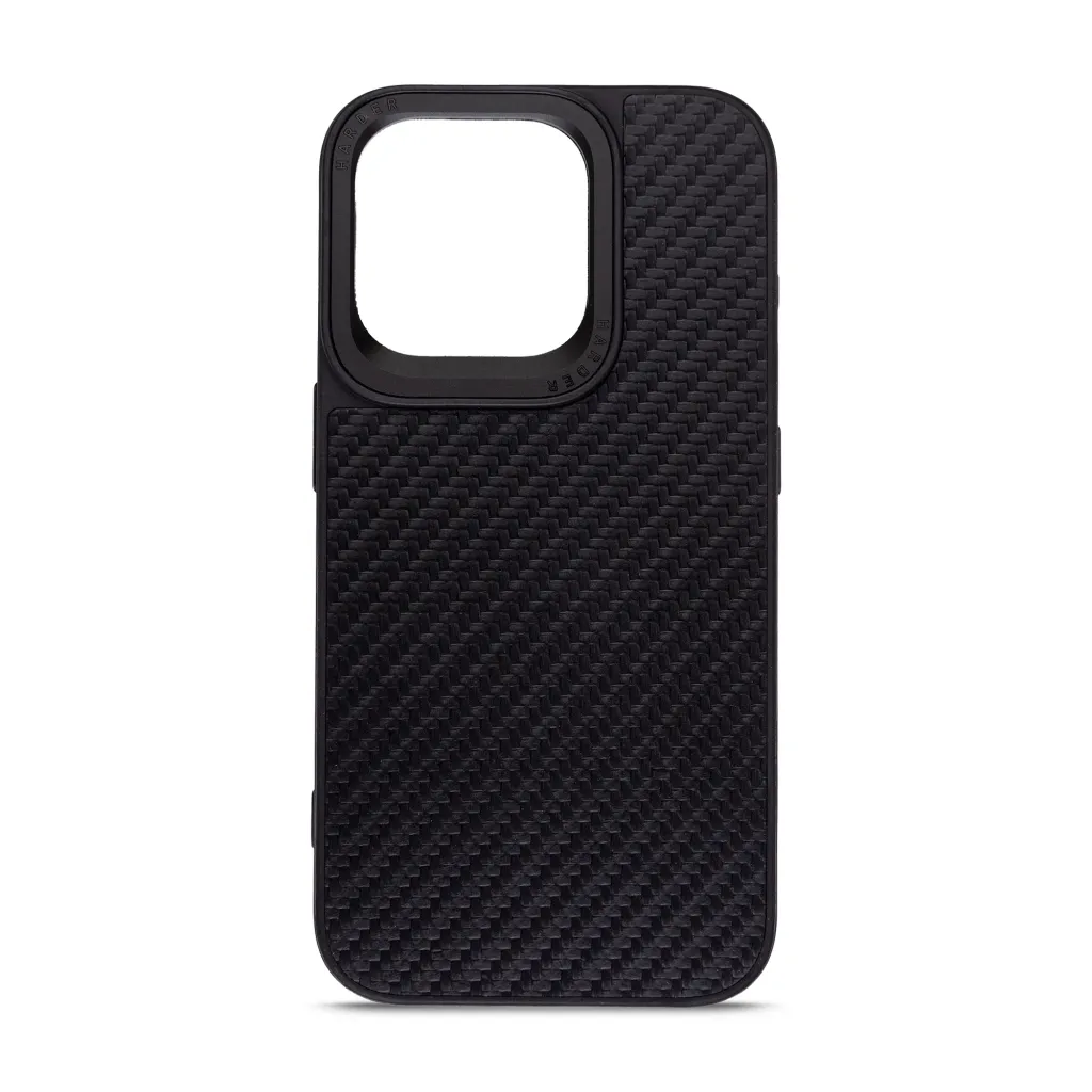 Чохол для смартфона Harder Carbon Pattern Apple iPhone 15 Pro Black (ARM76777)