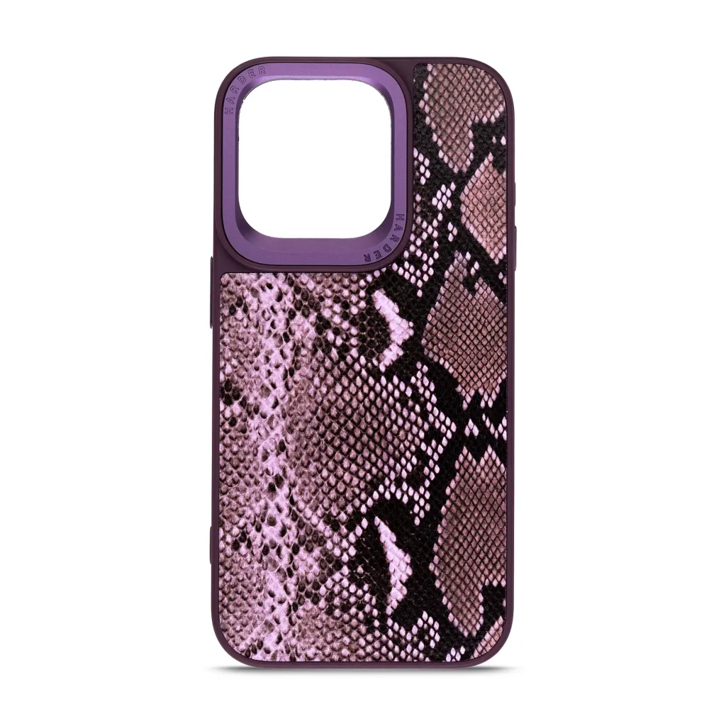 Чехол для смартфона Harder Genuine Snake Apple iPhone 14 Pro Dark Purple (ARM76788)